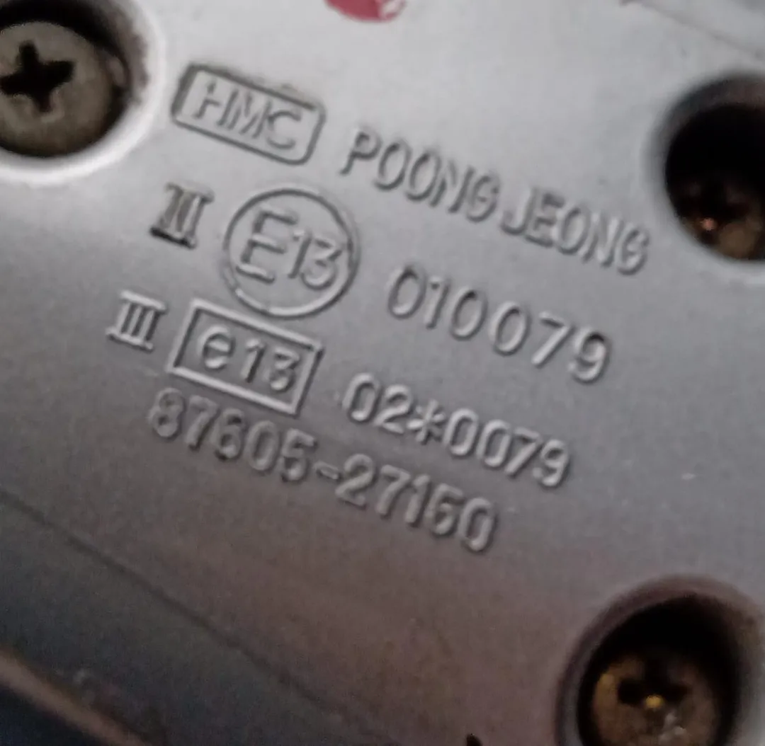 Retrovisore esterno regolazione elettrico sinistro Retrovisore esterno regolazione elettrico sinistro